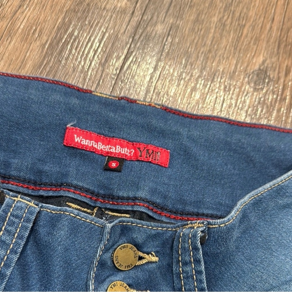 YMI WannaBettaButt Skinny Jeans Size 5 Dark Wash Stretch - Picture 4 of 6